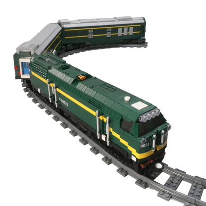 Mould King 12001 Train NJ2 Diesel Locomotives Building Toy Set | 2086 PCS