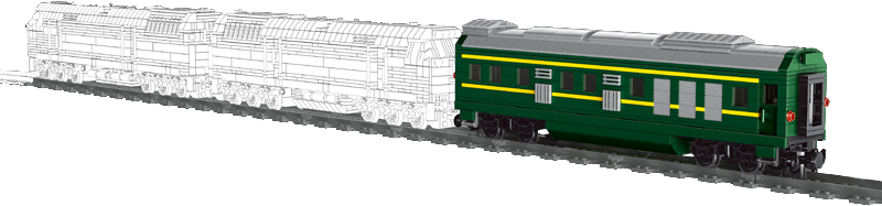 Mould King 12001CX Train Extra Carriage For 12001 Train Set Building Toy Set | 1009 PCS