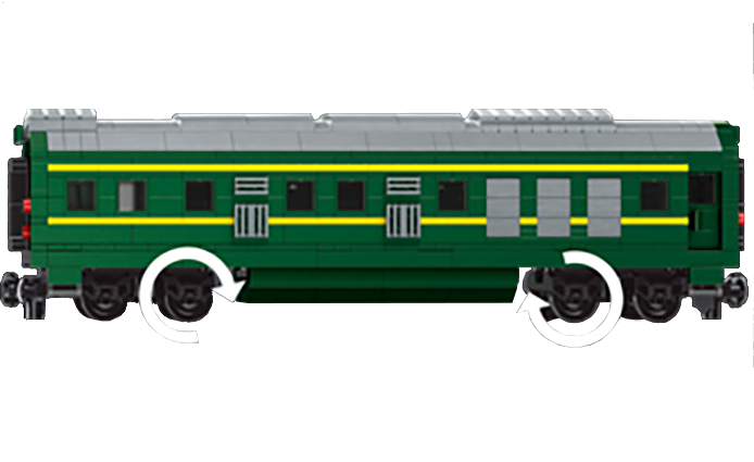 Mould King 12001CX Train Extra Carriage For 12001 Train Set Building Toy Set | 1009 PCS