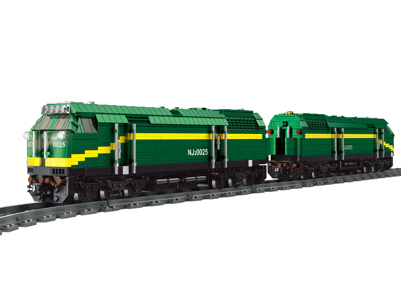 Mould King 12001 Train NJ2 Diesel Locomotives Building Toy Set | 2086 PCS