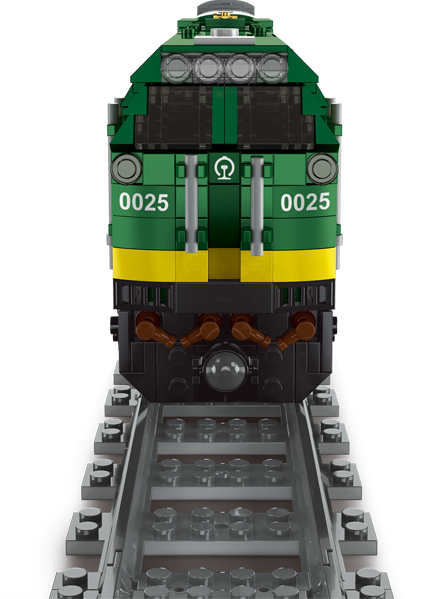 Mould King 12001 Train NJ2 Diesel Locomotives Building Toy Set | 2086 PCS