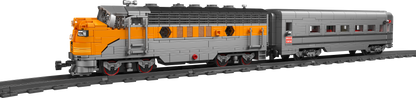 Mould King 12018S Train USA EMD F7 WP Diesel Locomotive Building Toy Set | 1751 PCS