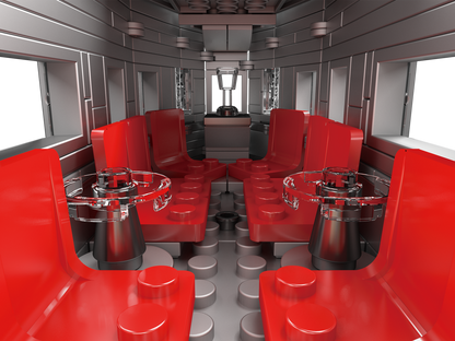 Mould King 12018S Train USA EMD F7 WP Diesel Locomotive Building Toy Set | 1751 PCS