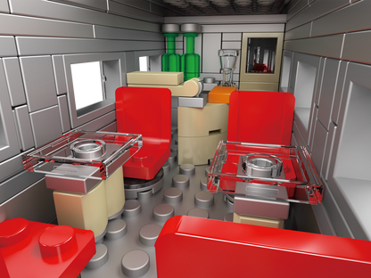 Mould King 12018S Train USA EMD F7 WP Diesel Locomotive Building Toy Set | 1751 PCS