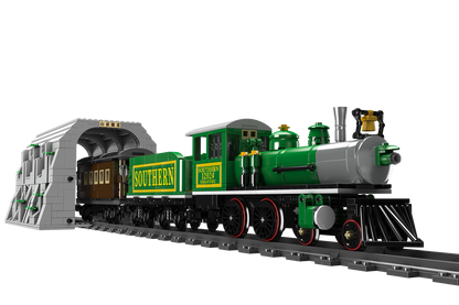 Mould King 12024 Train 4-4-0 Steam Locomotive Building Toy Set | 1212 PCS