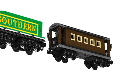 Mould King 12024 Train 4-4-0 Steam Locomotive Building Toy Set | 1212 PCS