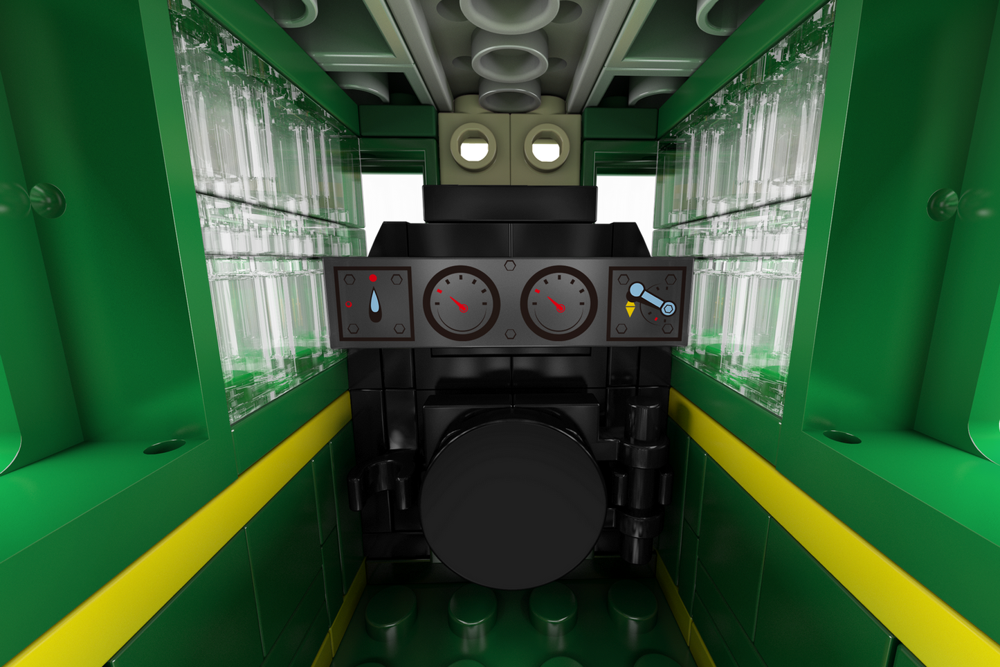 Mould King 12024 Train 4-4-0 Steam Locomotive Building Toy Set | 1212 PCS