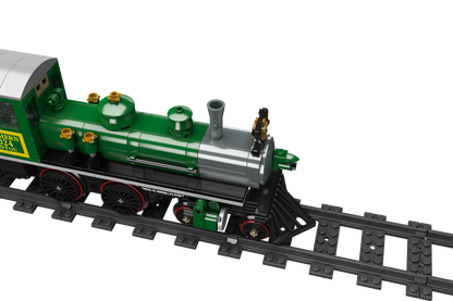 Mould King 12024 Train 4-4-0 Steam Locomotive Building Toy Set | 1212 PCS