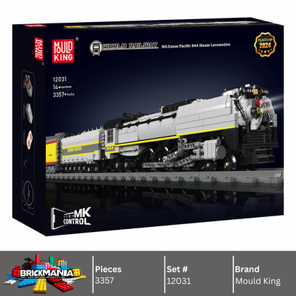 Mould King 12031 Train Union Pacific 844 Steam Locomotive Building Toy Set | 3357 PCS