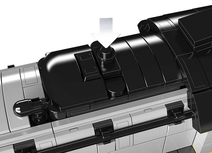 Mould King 12031 Train Union Pacific 844 Steam Locomotive Building Toy Set | 3357 PCS