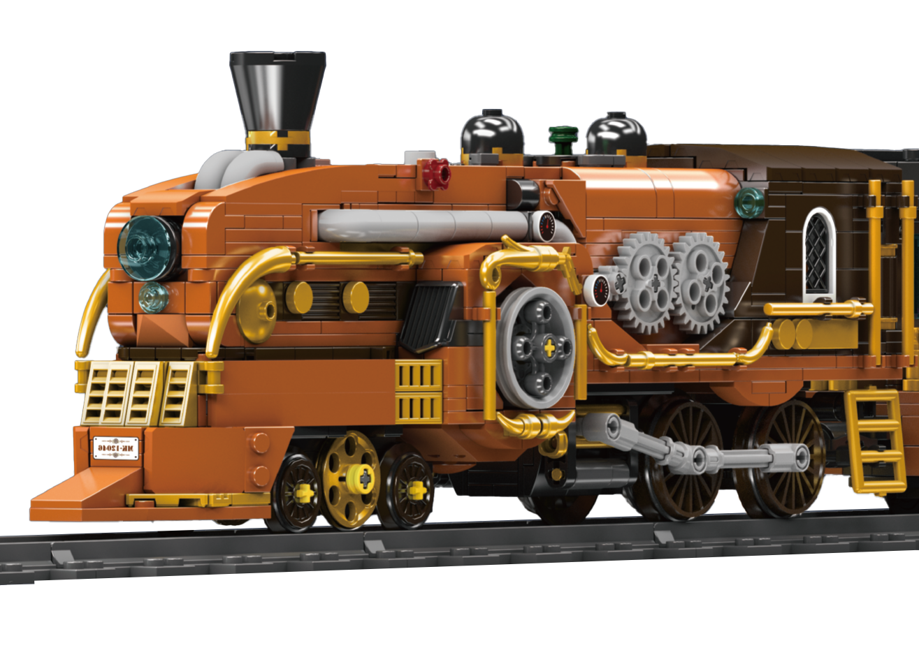 Mould King 12046 Steampunk Steam Train Building Toy Set | 1954 PCS