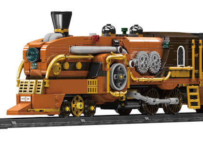 Mould King 12046 Steampunk Steam Train Building Toy Set | 1954 PCS
