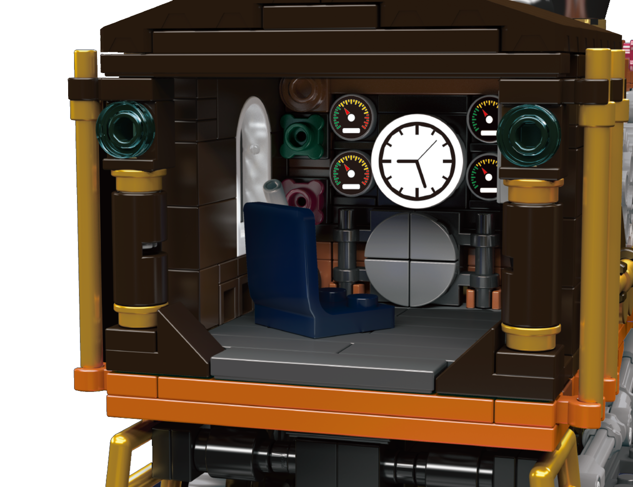 Mould King 12046 Steampunk Steam Train Building Toy Set | 1954 PCS