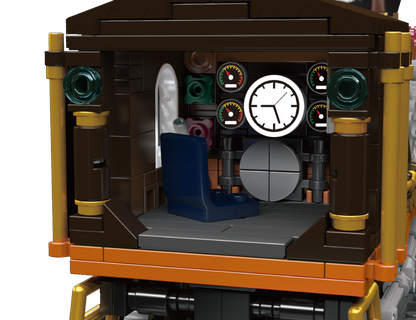 Mould King 12046 Steampunk Steam Train Building Toy Set | 1954 PCS