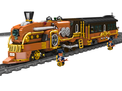 Mould King 12046 Steampunk Steam Train Building Toy Set | 1954 PCS
