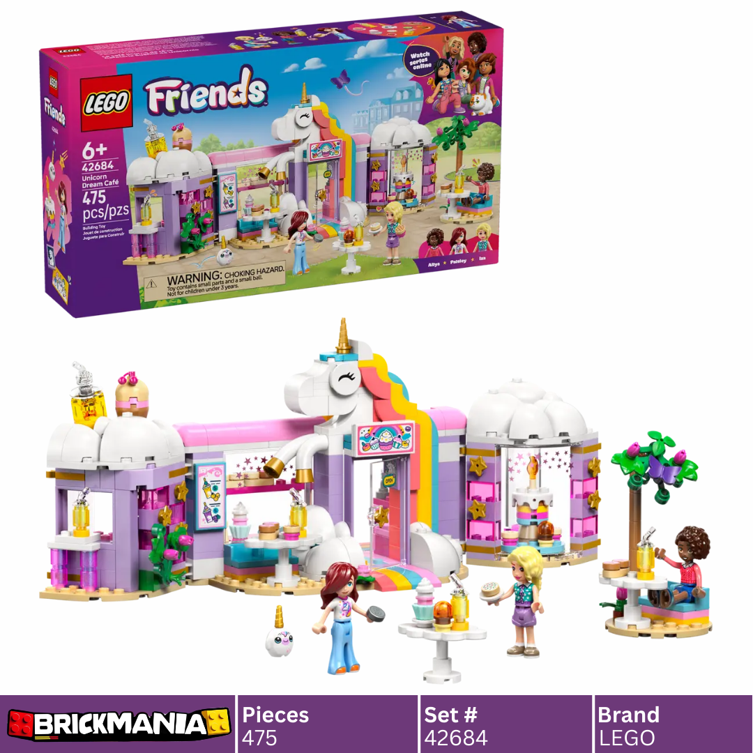 LEGO 42684 Friends Unicorn Dream Café | 475 PCS