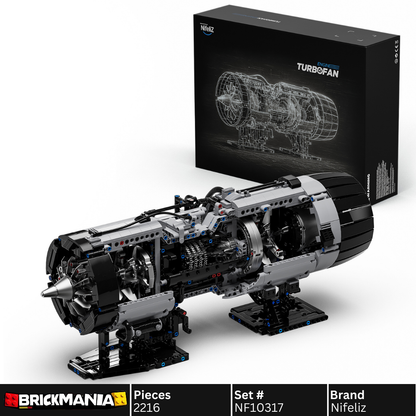 Nifeliz NF10317 Turbofan Engine Building Set | 2216 PCS