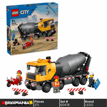 LEGO 60478 City Cement Mixer | 371 PCS