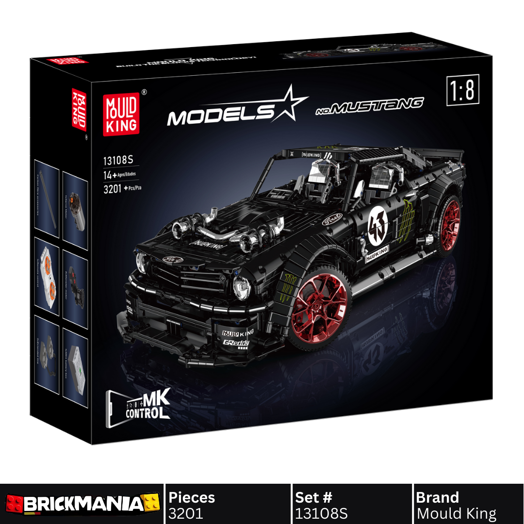 Mould King 13108S Mustang 1,400BHP Sports Car Building Toy Set | 3201 PCS
