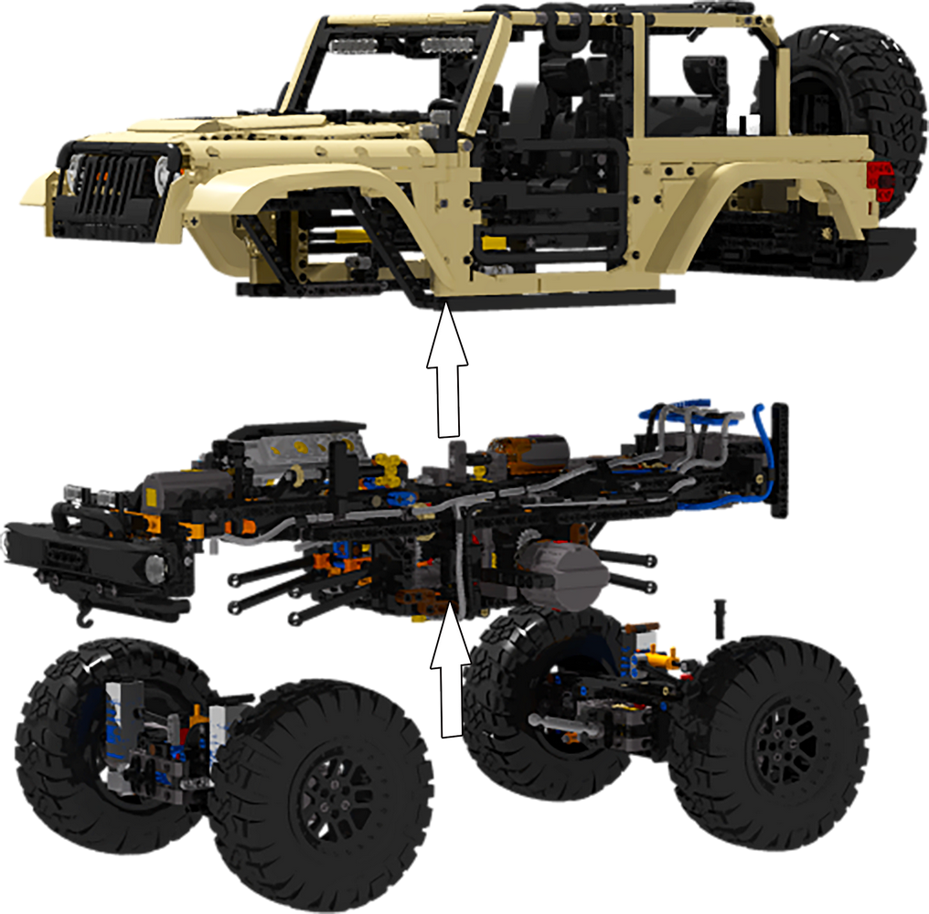 Mould King 13184 Remote Controlled Off-Road Wrangler Building Toy Set | 3621 PCS