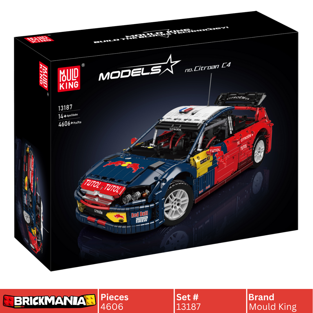 Mould King 13187 Ultimate Citroen C4 Rally Car Building Toy Set | 4606 PCS