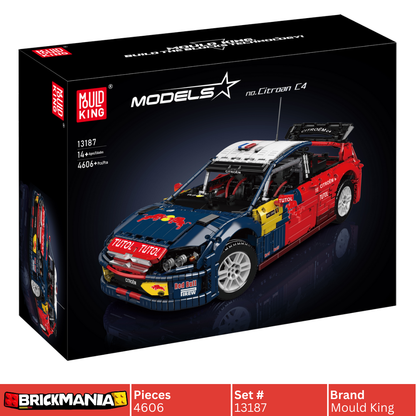 Mould King 13187 Ultimate Citroen C4 Rally Car Building Toy Set | 4606 PCS