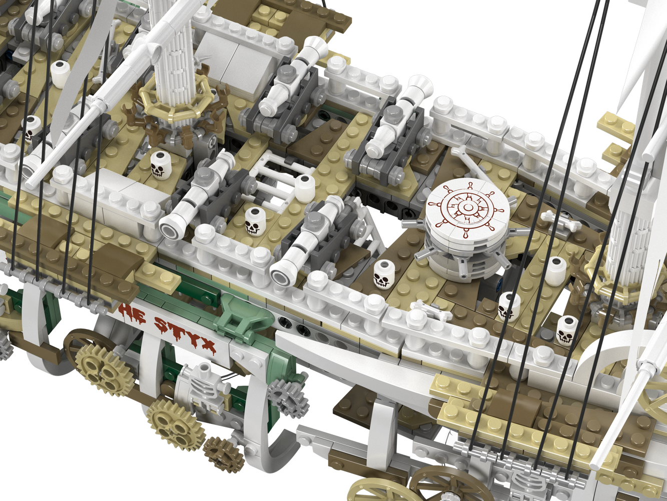 Mould King 13193 Styx Pirate Ship Building Toy Set | 3769 PCS