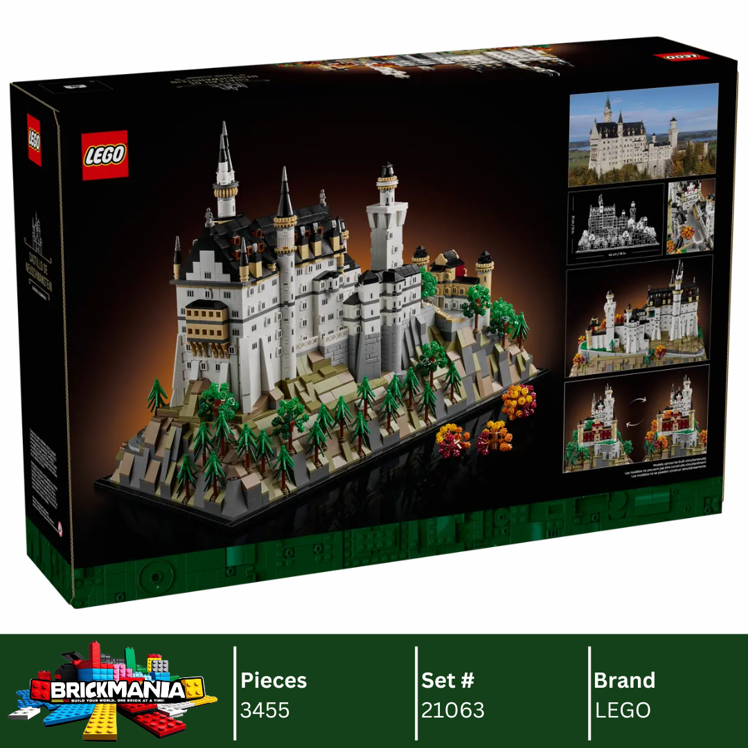 LEGO 21063 Architecture Neuschwanstein Castle 3455 PCS – Brickmania