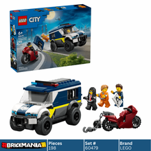 LEGO 60479 City Police Prisoner Transport Van | 198 PCS