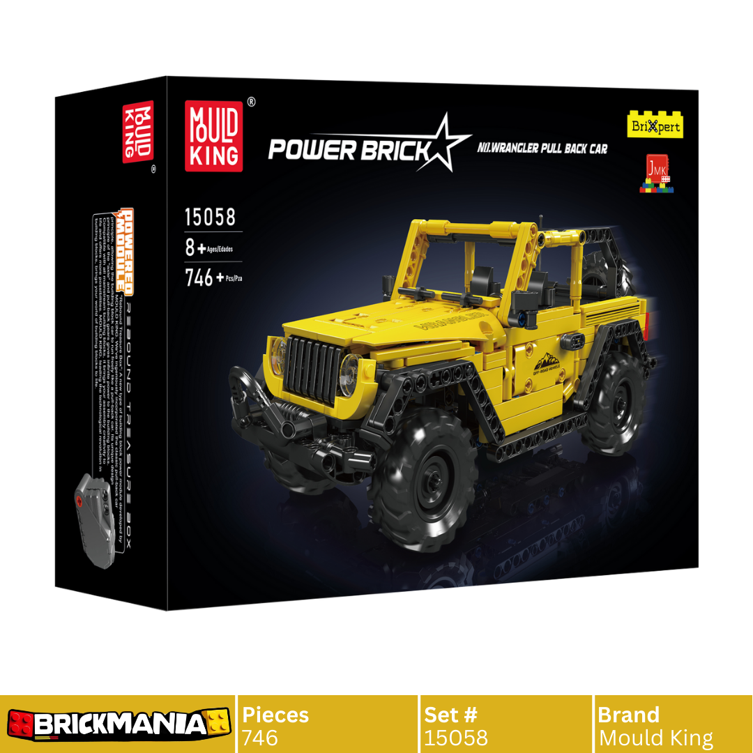 Mould King 15058 Wrangler Off-road Pull-back Car Model Building Toy Set | 746 PCS