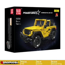 Mould King 15058 Wrangler Off-road Pull-back Car Model Building Toy Set | 746 PCS