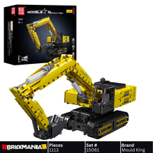 Mould King 15061 Remote Controlled Excavator Building Toy Set | 1113 PCS