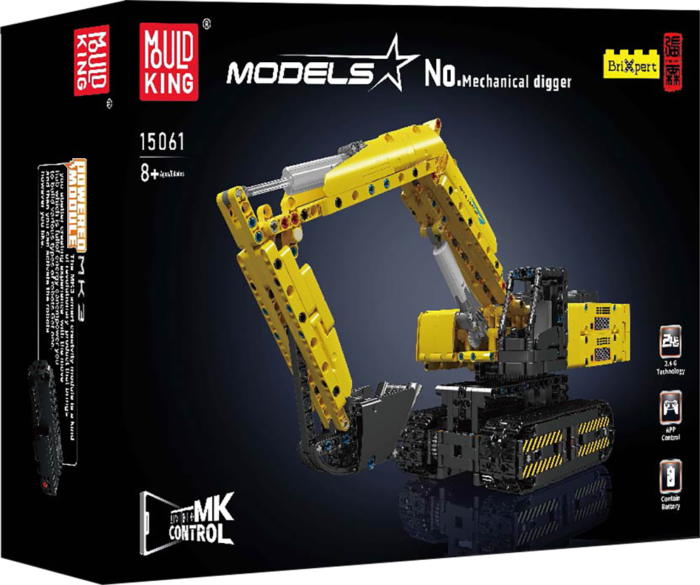 Mould King 15061 Remote Controlled Excavator Building Toy Set | 1113 PCS