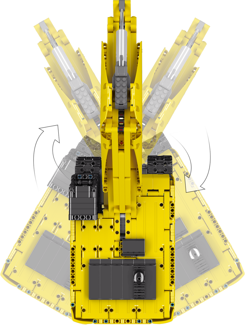 Mould King 15061 Remote Controlled Excavator Building Toy Set | 1113 PCS