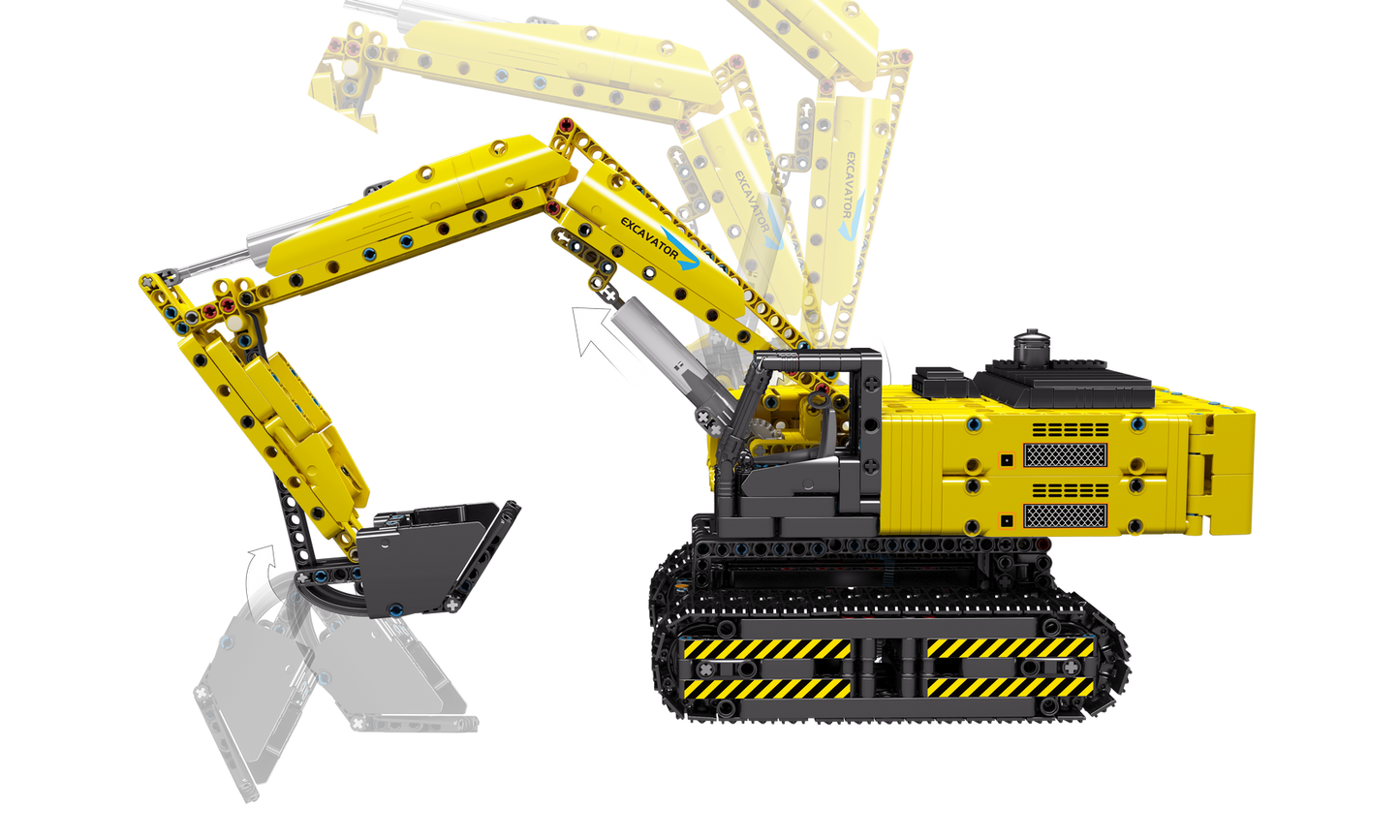 Mould King 15061 Remote Controlled Excavator Building Toy Set | 1113 PCS