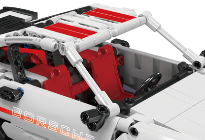 Mould King 15063 911 Pull-Back Sports Car Building Toy Set | 824 PCS