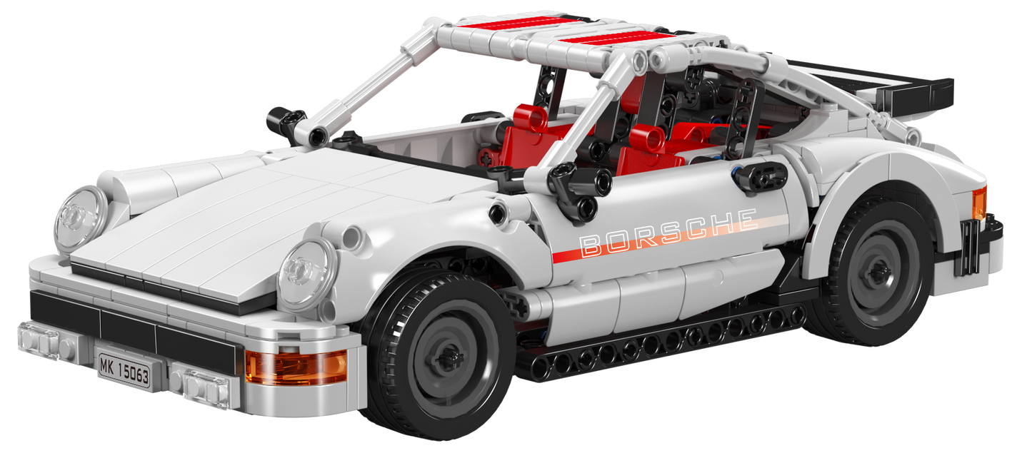 Mould King 15063 911 Pull-Back Sports Car Building Toy Set | 824 PCS