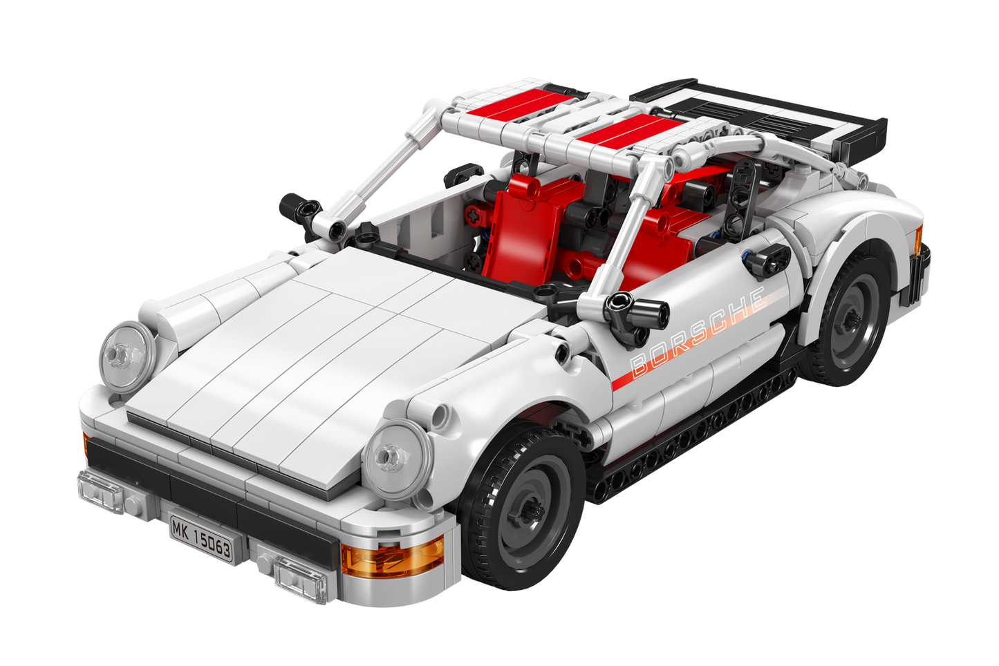 Mould King 15063 911 Pull-Back Sports Car Building Toy Set | 824 PCS