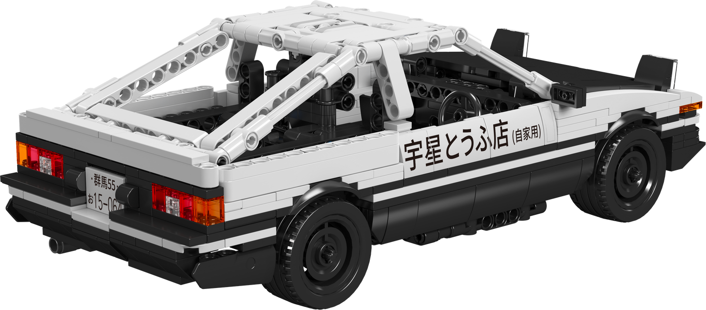 Mould King 15064 AE86 Racing Pull-back Car Building Toy Set | 790 PCS