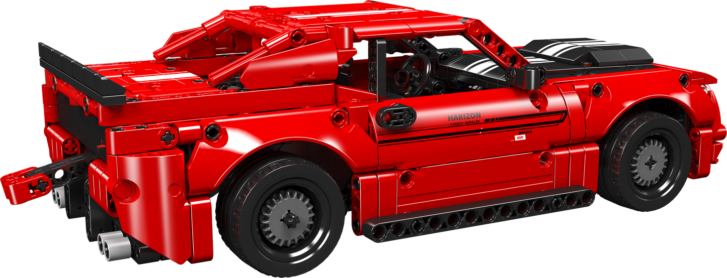Mould King 15080S Challenger American Muscle Pull-back Car Model Building Toy Set | 763 PCS