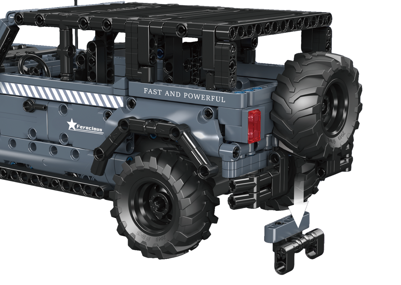 Mould King 15085 Bronco Raptor Pull-back SUV Building Toy Set | 828 PCS