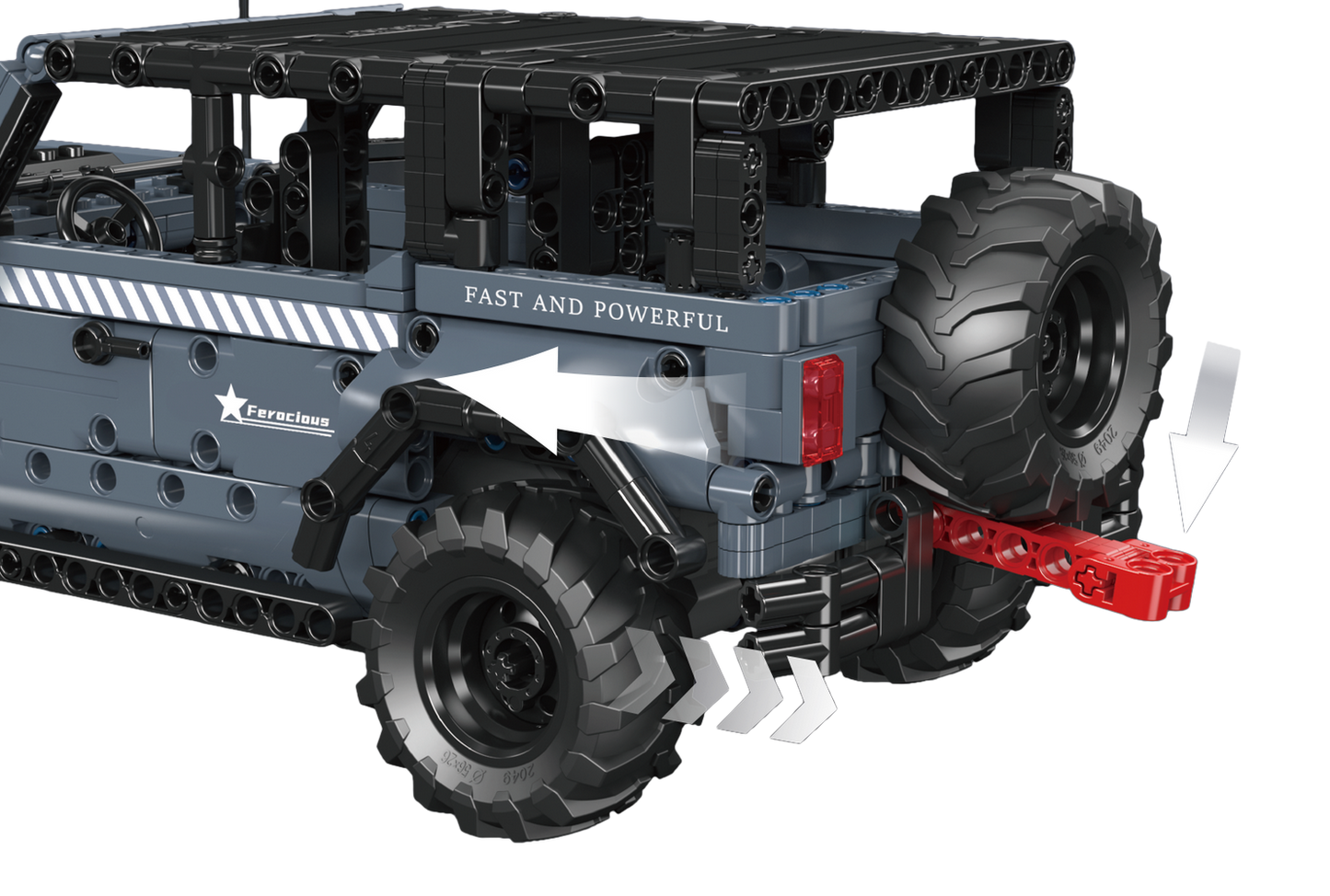 Mould King 15085 Bronco Raptor Pull-back SUV Building Toy Set | 828 PCS