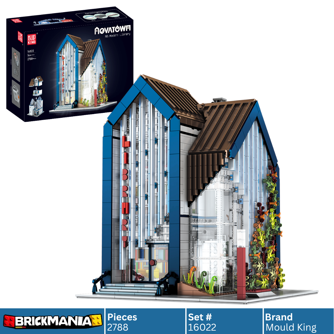 Mould King 16022 Modern Library With Lightning Building Toy Set | 2788 PCS