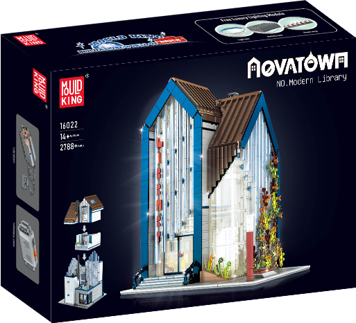 Mould King 16022 Modern Library With Lightning Building Toy Set | 2788 PCS