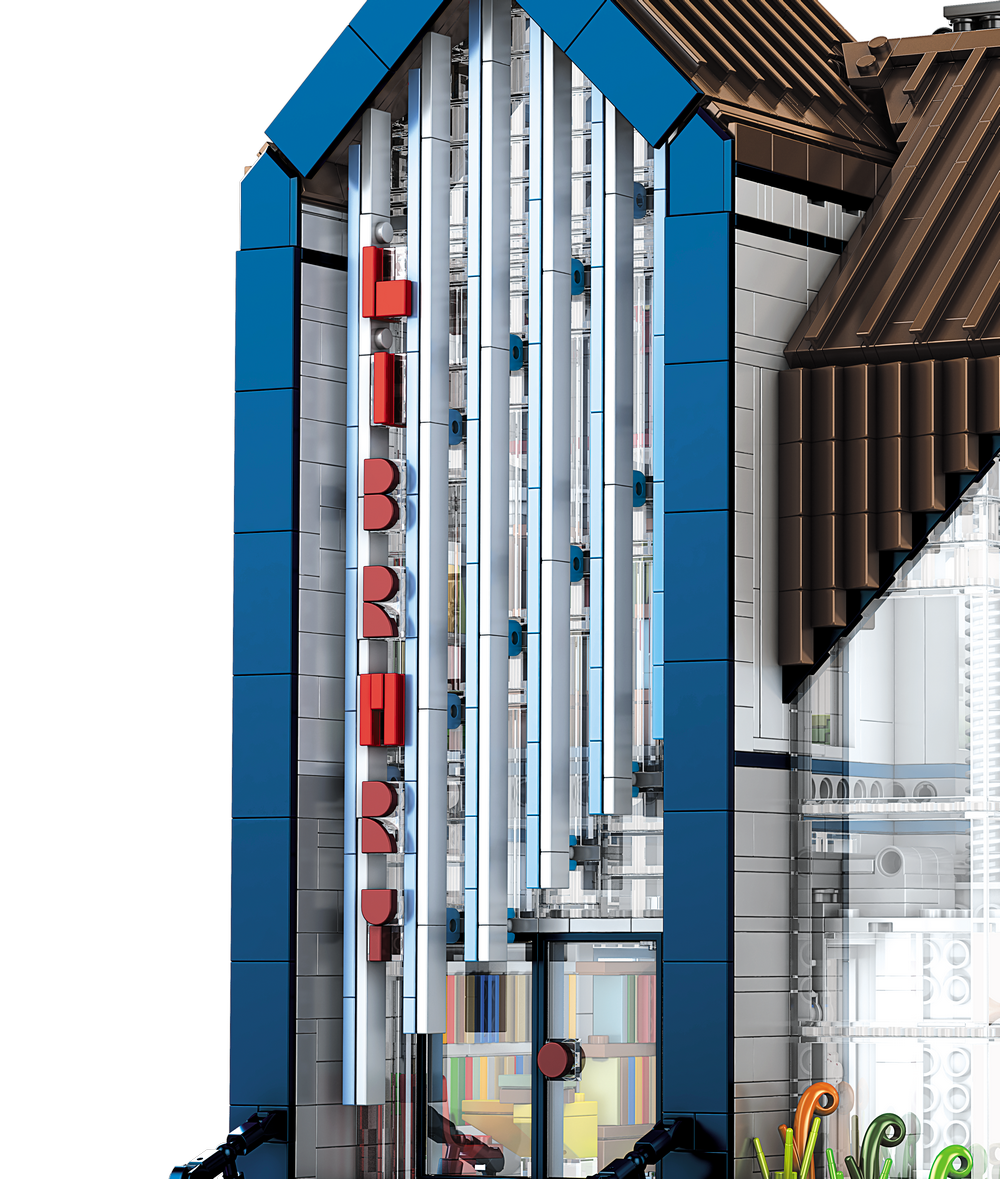 Mould King 16022 Modern Library With Lightning Building Toy Set | 2788 PCS