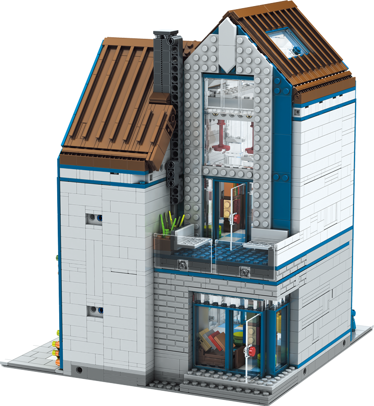 Mould King 16022 Modern Library With Lightning Building Toy Set | 2788 PCS