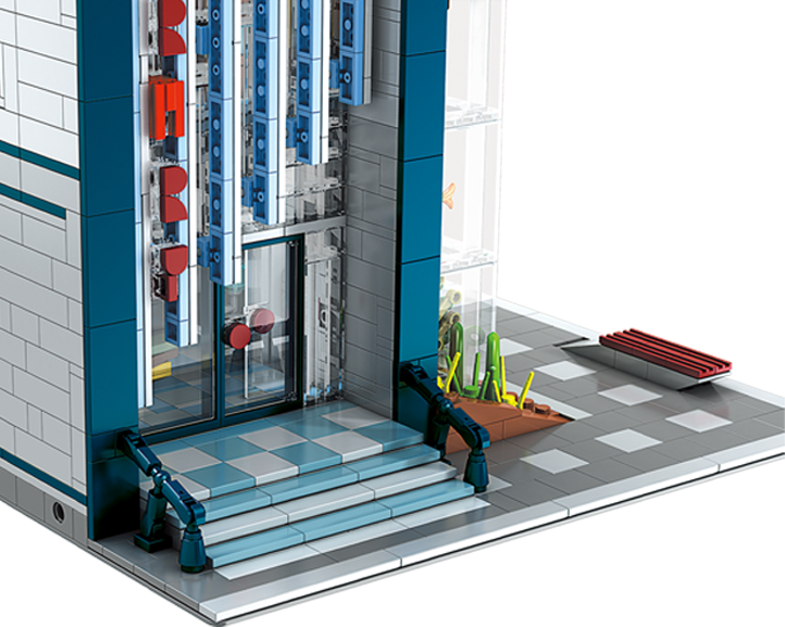Mould King 16022 Modern Library With Lightning Building Toy Set | 2788 PCS