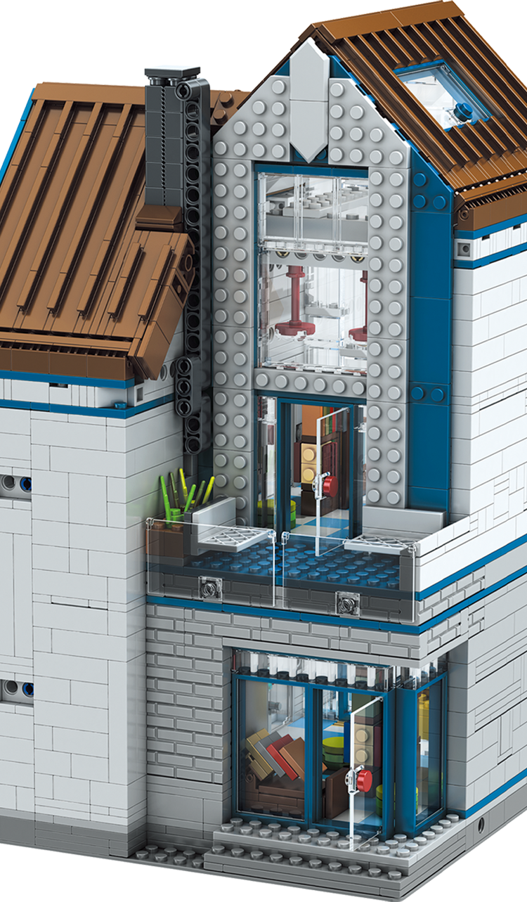 Mould King 16022 Modern Library With Lightning Building Toy Set | 2788 PCS