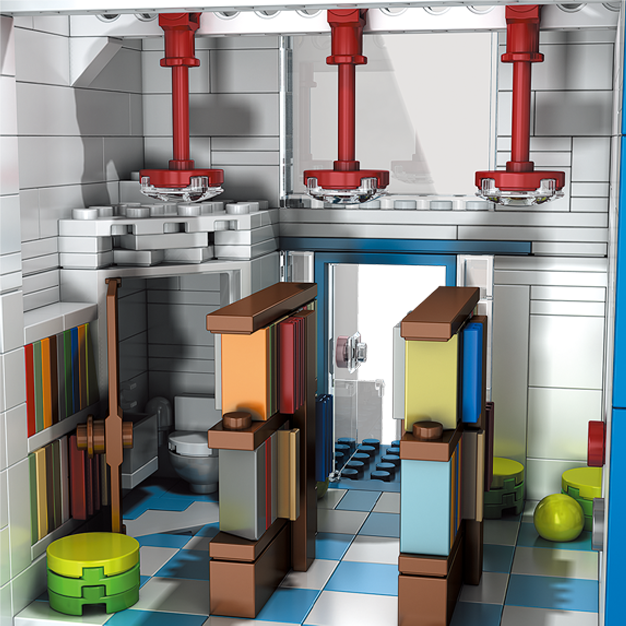Mould King 16022 Modern Library With Lightning Building Toy Set | 2788 PCS