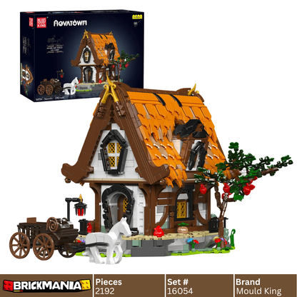 Mould King 16054 Medieval World Log Cabin With Lightning Building Toy Set | 2192 PCS